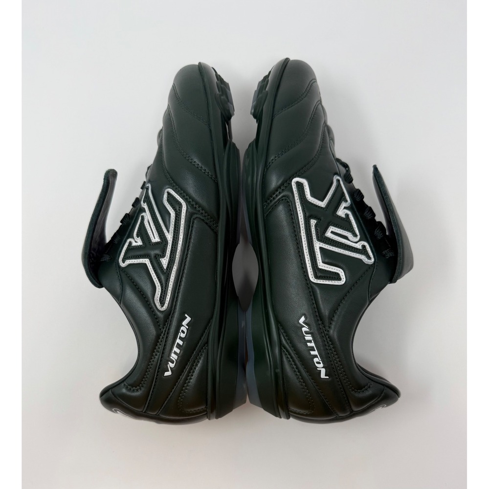 Louis Vuitton Footprint Soccer Sneaker Green Fits 9 US 7 LV - Picture 3 of 10
